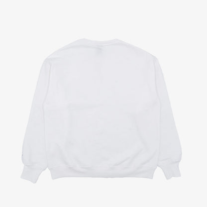 Coastie Embroidered Crewneck - White