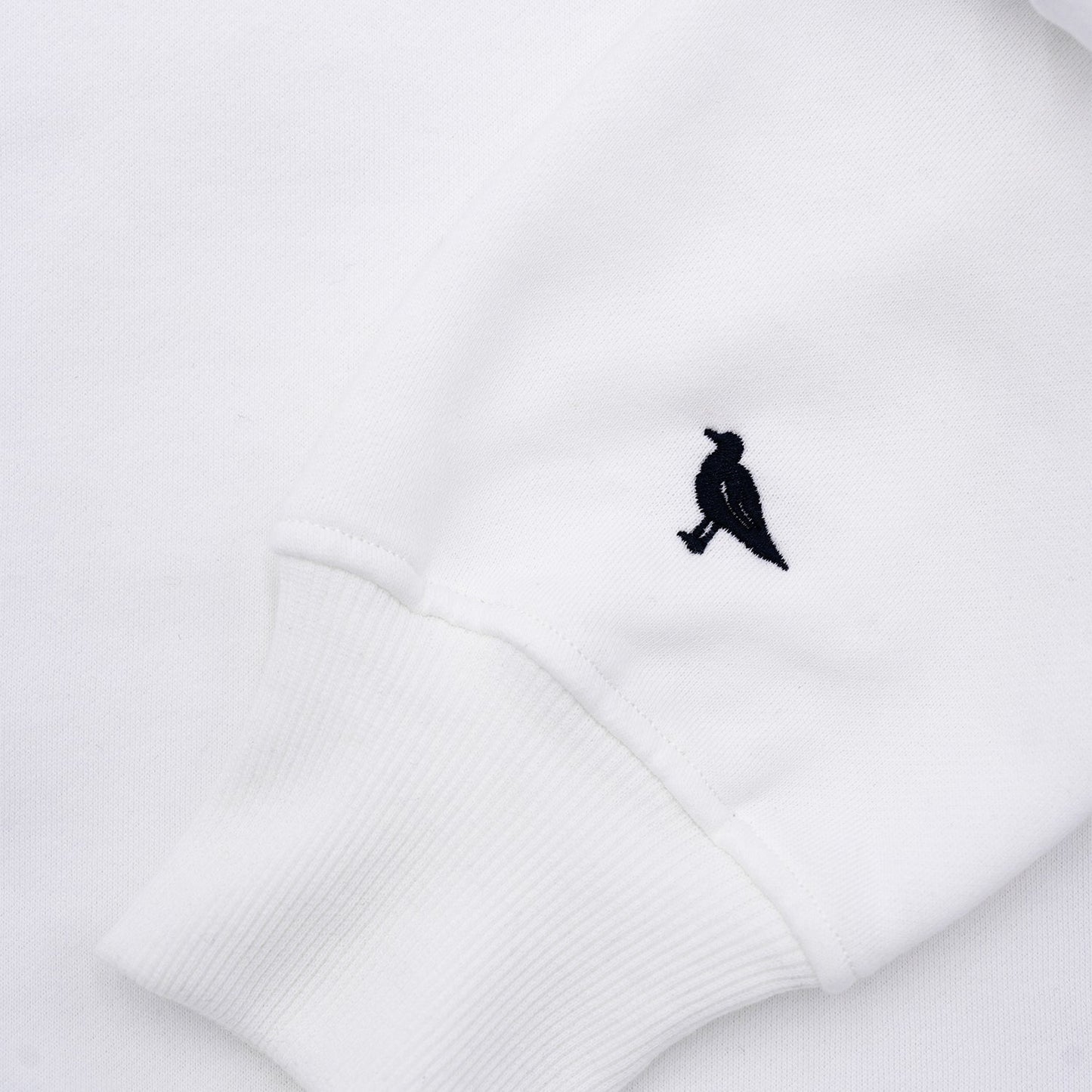 Coastie Embroidered Crewneck - White