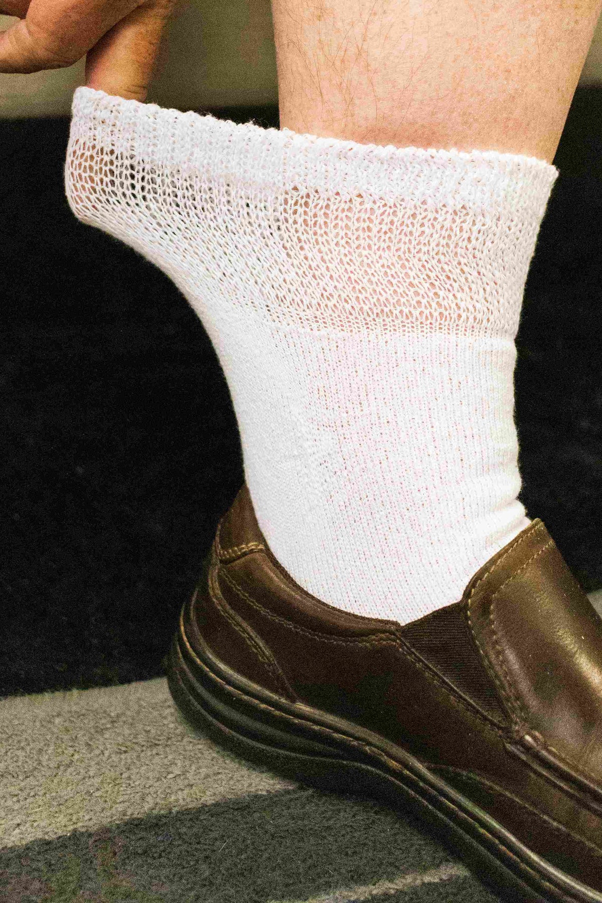 Pair of DSC men's cotton ankle socks, six pairs, featuring soft, non-binding comfort idealfor comfort.