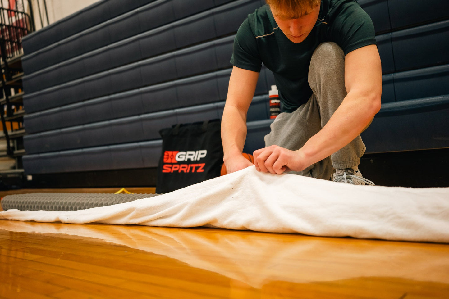 Grip Spritz GlidePro Court Mop | 7' Replacement Sleeve Towels