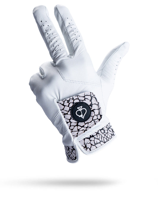 Premium Tour Glove by Pins and Aces featuring a distinctive elephant print design, made for golf accessories and comfort.