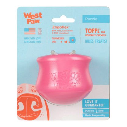 West Paw Toppl Treat Toy – Geranium