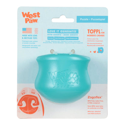 West Paw Toppl Treat Toy – Teal