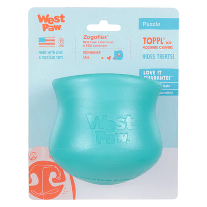 West Paw Toppl Treat Toy – Teal