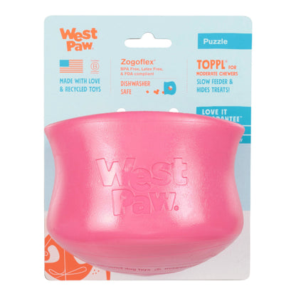 West Paw Toppl Treat Toy – Geranium