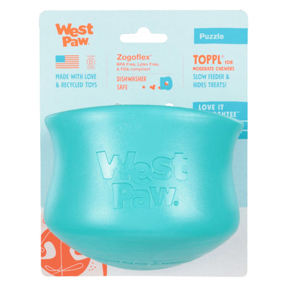 West Paw Toppl Treat Toy – Teal