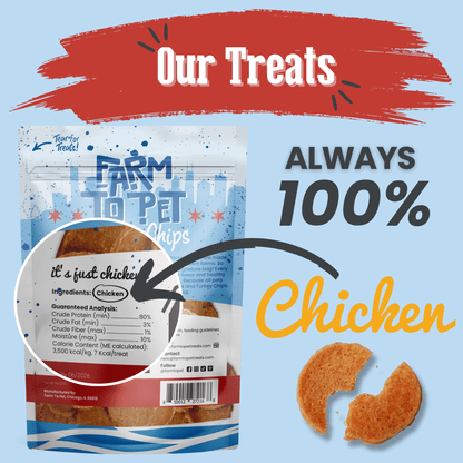 Farm To Pet Chicago Chicken Chips for Dogs