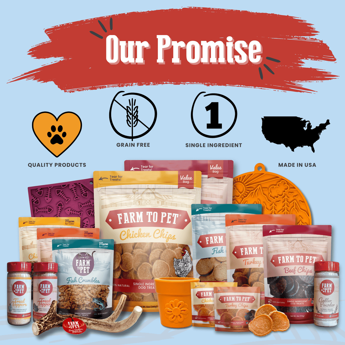 Farm To Pet Chicago Chicken Chips for Dogs