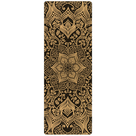 Yoloha Yoga Harmony Aura cork yoga mat with textured surface suitable for yoga and Pilates practice.