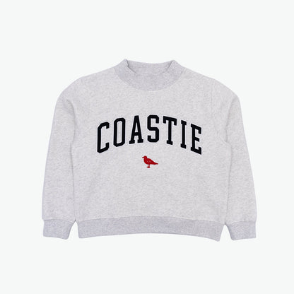 Coastie Embroidered Mockneck Sweatshirt