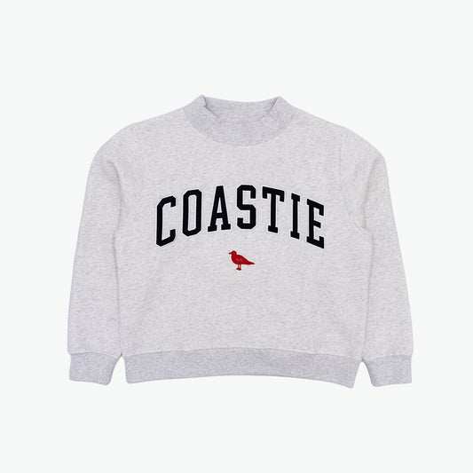 Coastie Embroidered Mockneck Sweatshirt