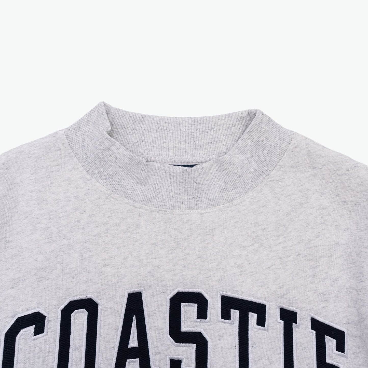 Coastie Embroidered Mockneck Sweatshirt