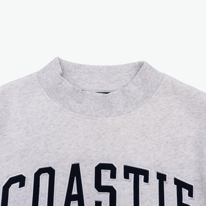 Coastie Embroidered Mockneck Sweatshirt