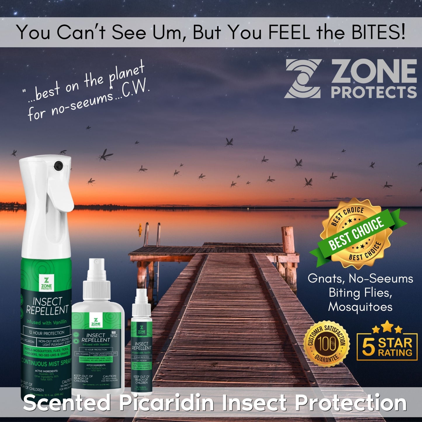 Insect Repellent, Scented, Picaridin, Mistosol, 10oz