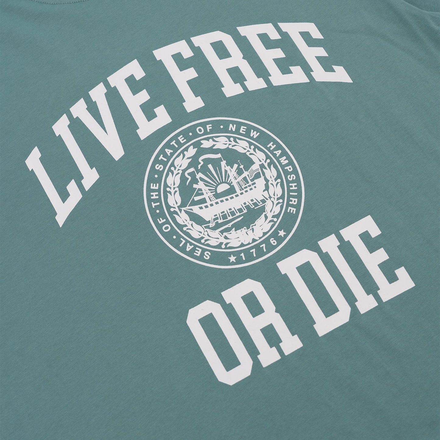 Live Free or Die T-Shirt - Sea Glass Green