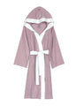 Seaside Serenity Stripe Organic Hooded Short Robe