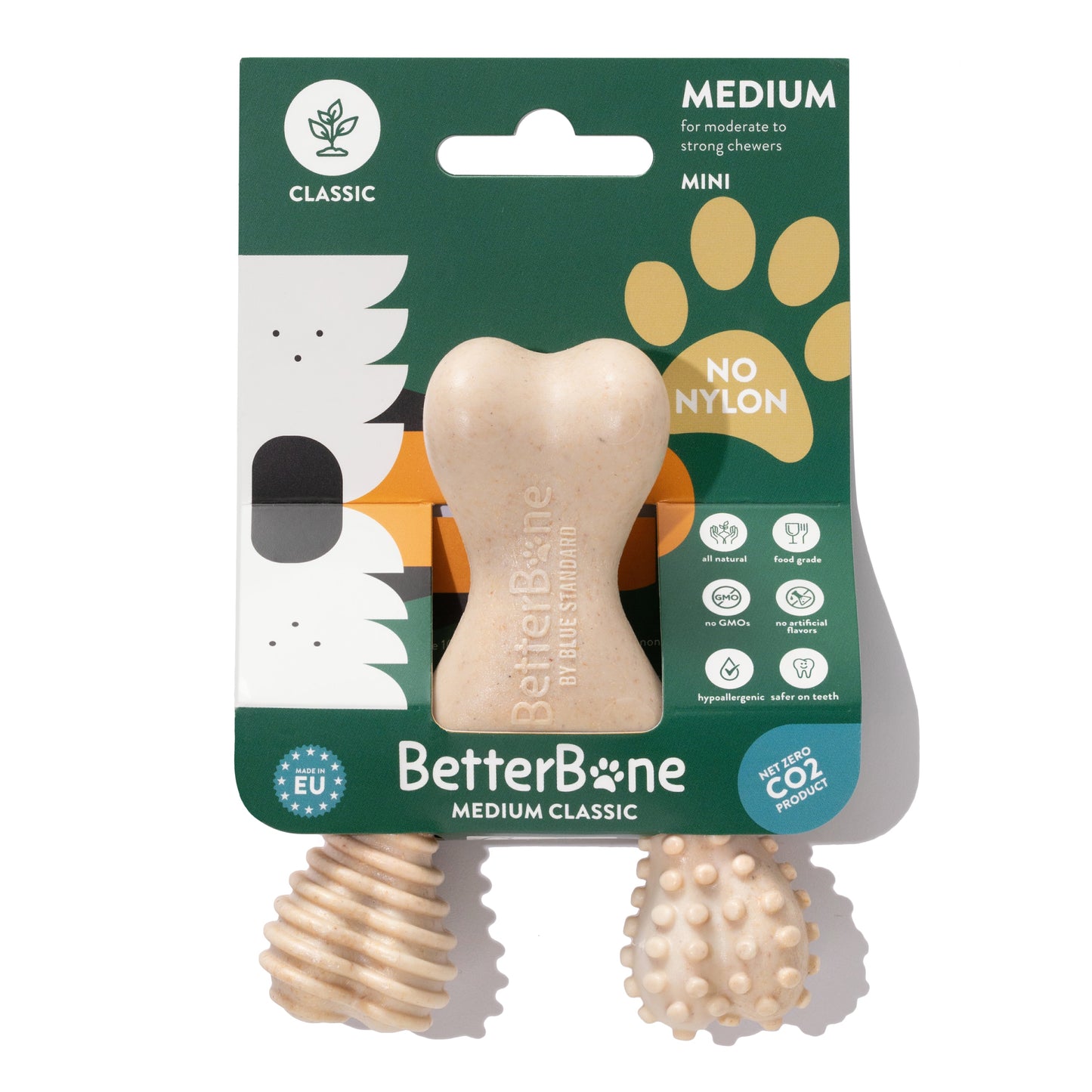 Medium-sized BetterBone Moderate Dog Chew Toy by BetterBone All Natural Eco-Friendly Dog Chews and Bones, suitable for small to medium dogs.