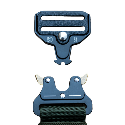 Canvas EDC belt by Americana Pipedream Apparel, featuring durable canvas material and adjustable buckle for everyday wear.