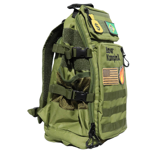 Bear KompleX Commuter Series backpack in vibrant green, featuring multiple compartments and padded straps for comfortable daily use.