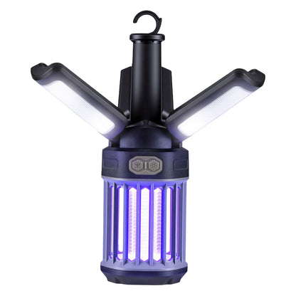 Outdoor Bug Zapper with Foldable Camping Lantern USB-C Rechargeable Electric Mosquito Killer