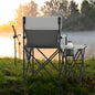 Oversized Camping Chair with Side Table and 2 Storage Pockets
