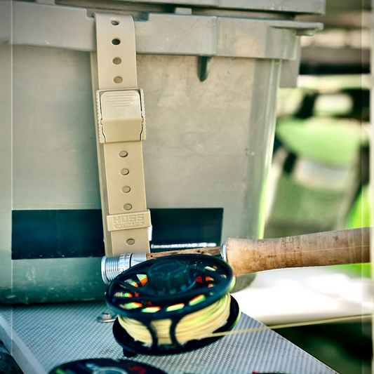 Hoss Straps™ 24-inch gear straps shown in black, featuring durable nylon webbing and metal buckle for secure fastening.