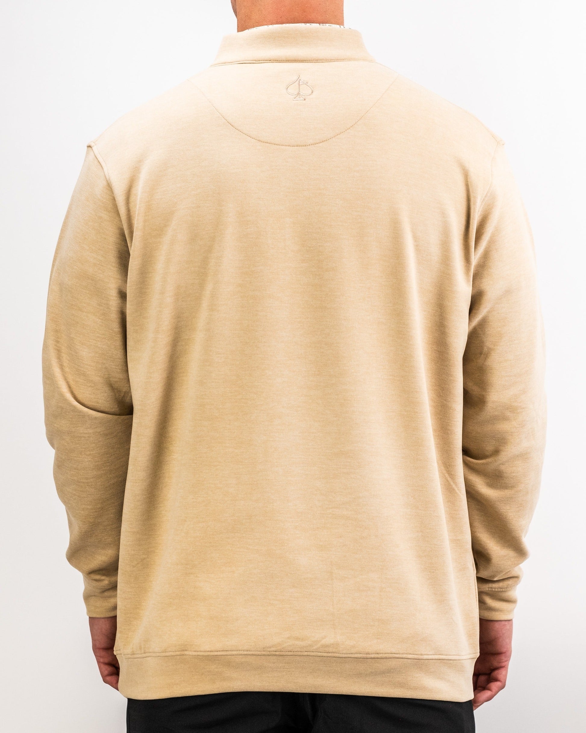 Men's Player Preferred™ Pullover in Sand, Pins and Aces men's outerwear featuring a comfortable, stylish pullover silhouette.