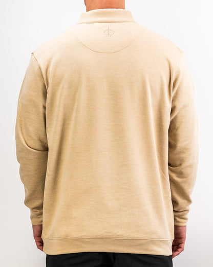 Men's Player Preferred™ Pullover in Sand, Pins and Aces men's outerwear featuring a comfortable, stylish pullover silhouette.