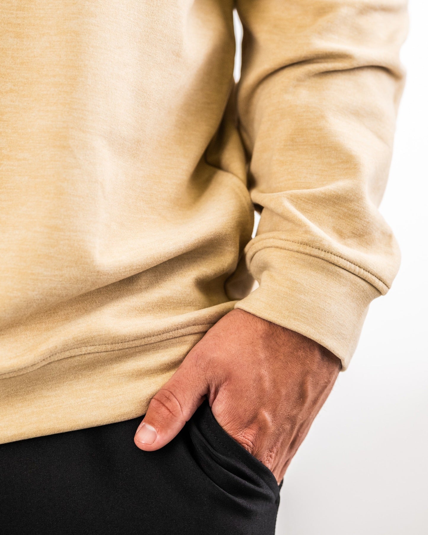 Men's Player Preferred™ Pullover in sand, Pins and Aces men's outerwear, lightweight sweatshirt with a comfortable fit.