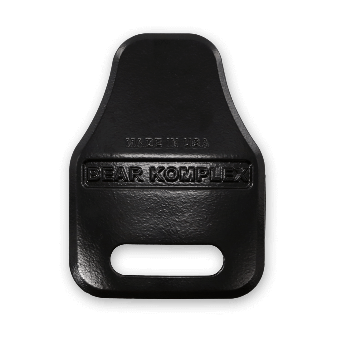 Pair of Bear KompleX weight vest plates, rectangular metal inserts for weight vest fitness training, shown on a white background.