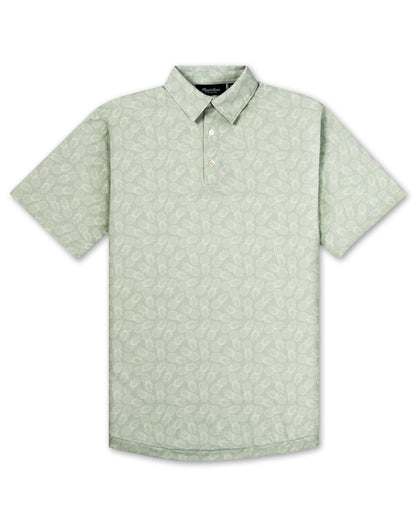 Men's Polo shirt featuring pineapple pattern by Pins and Aces, showcasing vibrant pineapple prints on a casual polo top.
