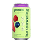 Be Amazing Daily Greens Drink in mixed berry flavor, ready-to-drink (RTD) beverage with vibrant berry visuals.