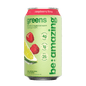 Be Amazing Raspberry Lime Daily Greens RTD drink in a clear bottle, vibrant raspberry and lime flavors visible.