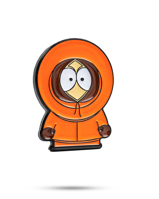 South Park Kenny ball marker from Pins and Aces, accessory for golf, featuring Kenny character design on a round marker.