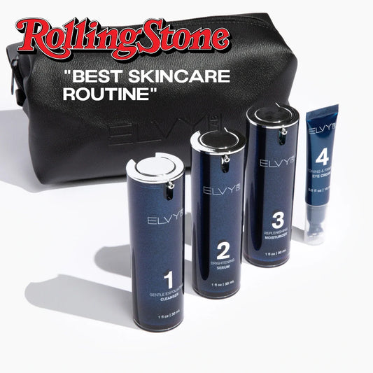 ELVY Lab The Regimen skincare product in a sleek bottle, designed for daily skincare routines, shown on a neutral background.