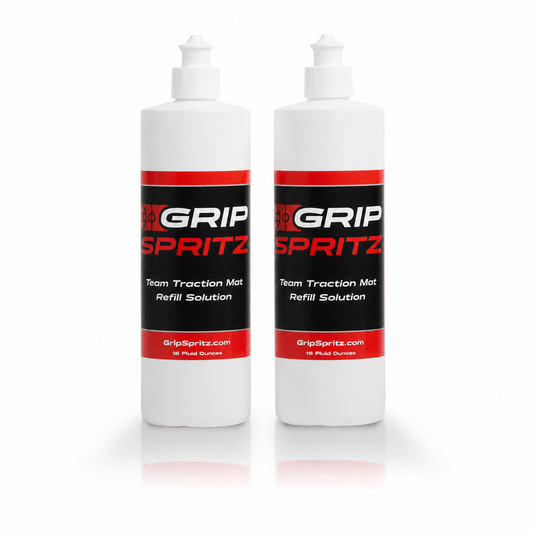 Grip Spritz Traction Mat refill for basketball shoes, providing enhanced grip and traction for better on-court performance.