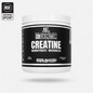 BlackLabel Supplements creatine monohydrate powder in a clear container, showing white crystalline supplement inside.
