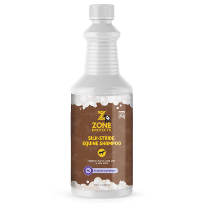 Silk-Stride Equine Shampoo; Frosted Lavender, 32oz