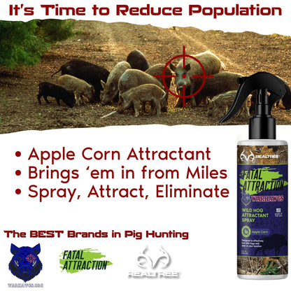 Realtree Fatal Attraction Warhawg Wild Hog Attractant – Apple Corn 16oz