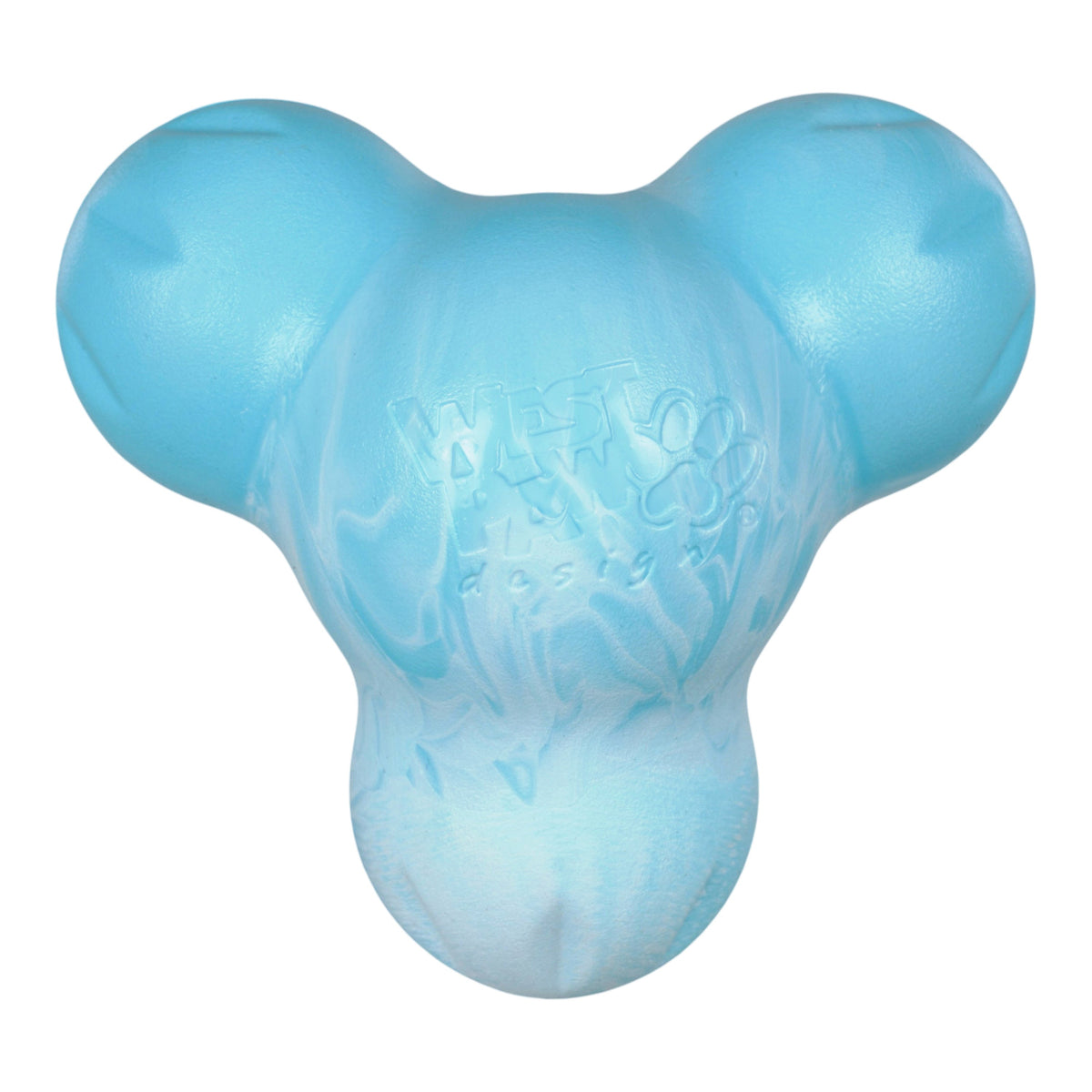 West Paw Tux Treat Toy – Aqua Swirl