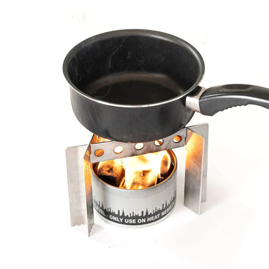 City Bonfires camping and cooking accessories set with portable tools and utensils for outdoor camping and cooking activities.