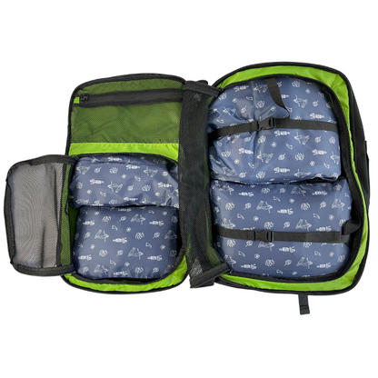 Blue Hawaii compression packing cube set by COR Surf, four versatile travel accessories for organized packing.