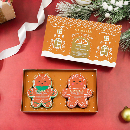 Spongellé Everything Nice Holiday Gingerbread Gift Set