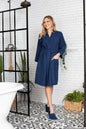 Knee-Length Waffle Robe for Women