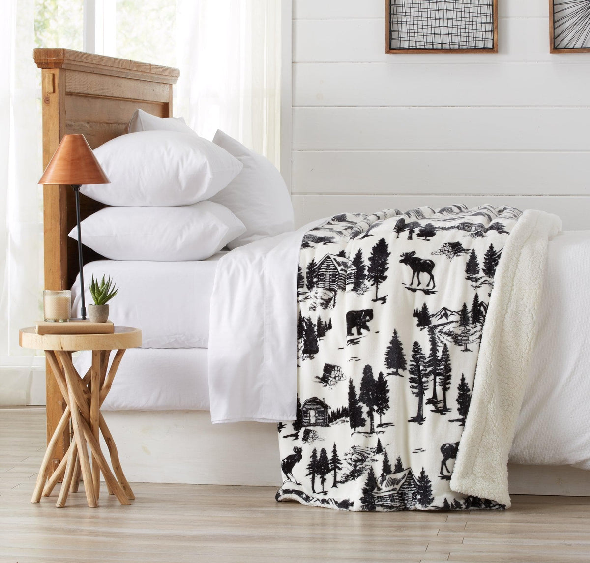 Velvet Plush Sherpa Blanket – Cielo Collection
