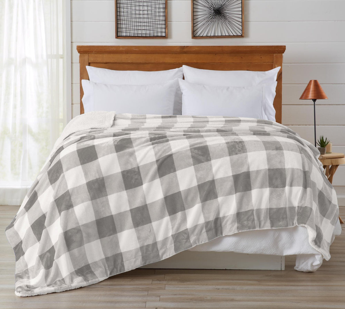 Velvet Plush Sherpa Blanket – Cielo Collection