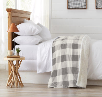 Velvet Plush Sherpa Blanket – Cielo Collection