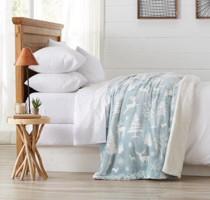 Velvet Plush Sherpa Blanket – Cielo Collection