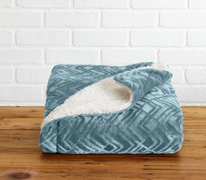 Velvet Plush Sherpa Blanket – Cielo Collection