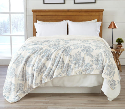 Velvet Plush Sherpa Blanket – Cielo Collection